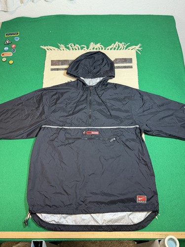 Nike, Vintage Nike Teams Black 1990s Portland Trail Blazers Short Sleeve Anorak Jacket