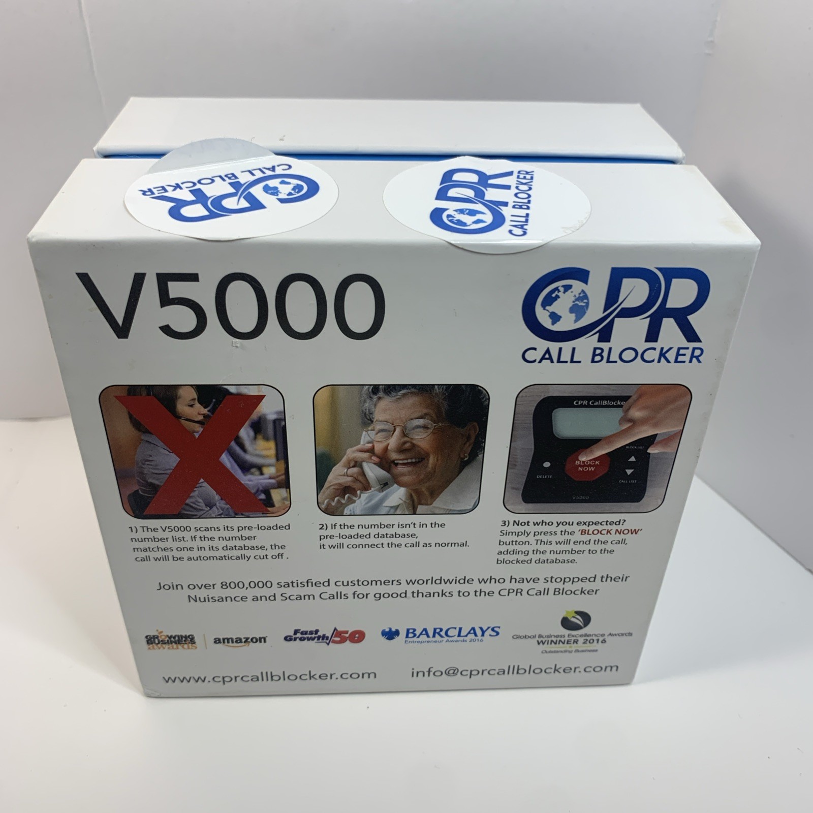 CPR V5000 Call Blocker for Landline Phones - Block Robocalls, Stop Spam Callers
