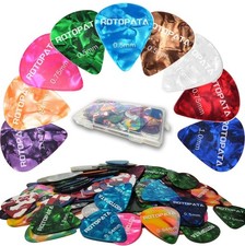 150 Pack Guitar Picks with Organizer Storage Box, 0.5 0.75 0.84 1.0 1.2mm Inc...