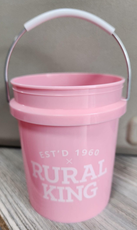 RURAL KING Limited Edition Collectible MOTHER'S DAY PINK Mini Bucket VHTF