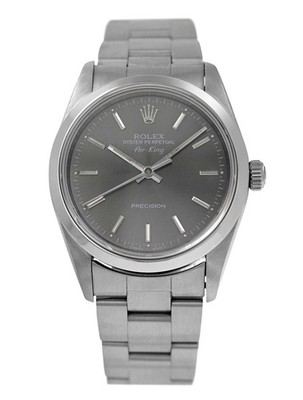 Rolex Air-King 14000 Gray Sunburst Dial Steel 34MM Men's Automatic