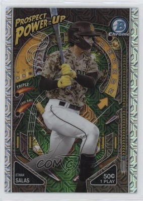2024 Bowman Mega Box Chrome Prospect Power-Up Ethan Salas #PP-11 00v4