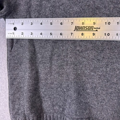 Maglione Lauren Ralph Lauren donna M grigio misto lana cashmere girocollo a costine - Foto 6 di 10