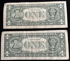 (2) 2013 Dallas $1 Bill Star Notes ⭐️ Snake Eye 11’s Fancy Numbers Notes — photo 2