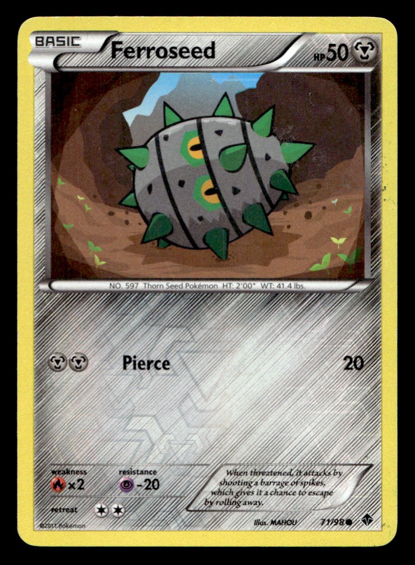 Emerging Powers Ferroseed #71/98 Pokémon TCG Single Card