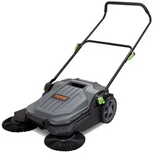 VEVOR Walk-behind Hand Push Floor Sweeper 25.6" Sweeping Width Floor Sweeper Man
