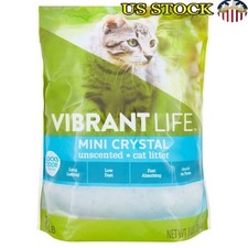 Mini Crystal Cat Litter Unscented Fast Absorbing Low Dust Odor Control 8 lb Bag