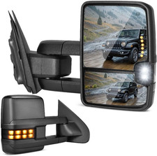 Tow Mirrors Compatible with 2014-2018 Sierra Silverado 1500 2500HD 3500HD, Side