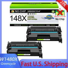 2PK 148X W1480X No Chip High-yield Toner Cartridges For HP LaserJet Pro 4001dw
