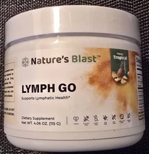 Nature's Blast Lymph Go Tropical Flavor Supports Lymphatic Health Exp 4/27