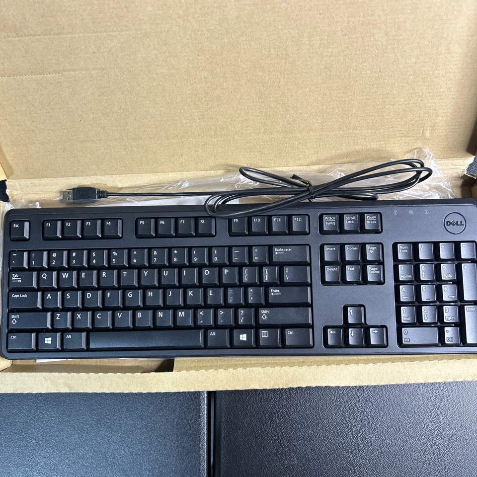 DELL KB212-B - USB Wired 104-Key Keyboard - DP/N: 0DJ454 - New Open-Box w Risers - Image 2 of 4