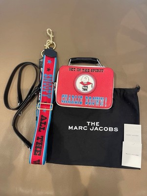 Marc Jacobs x Peanuts Snoopy Mini Box Schultertasche Limitiert Neu mit Band
