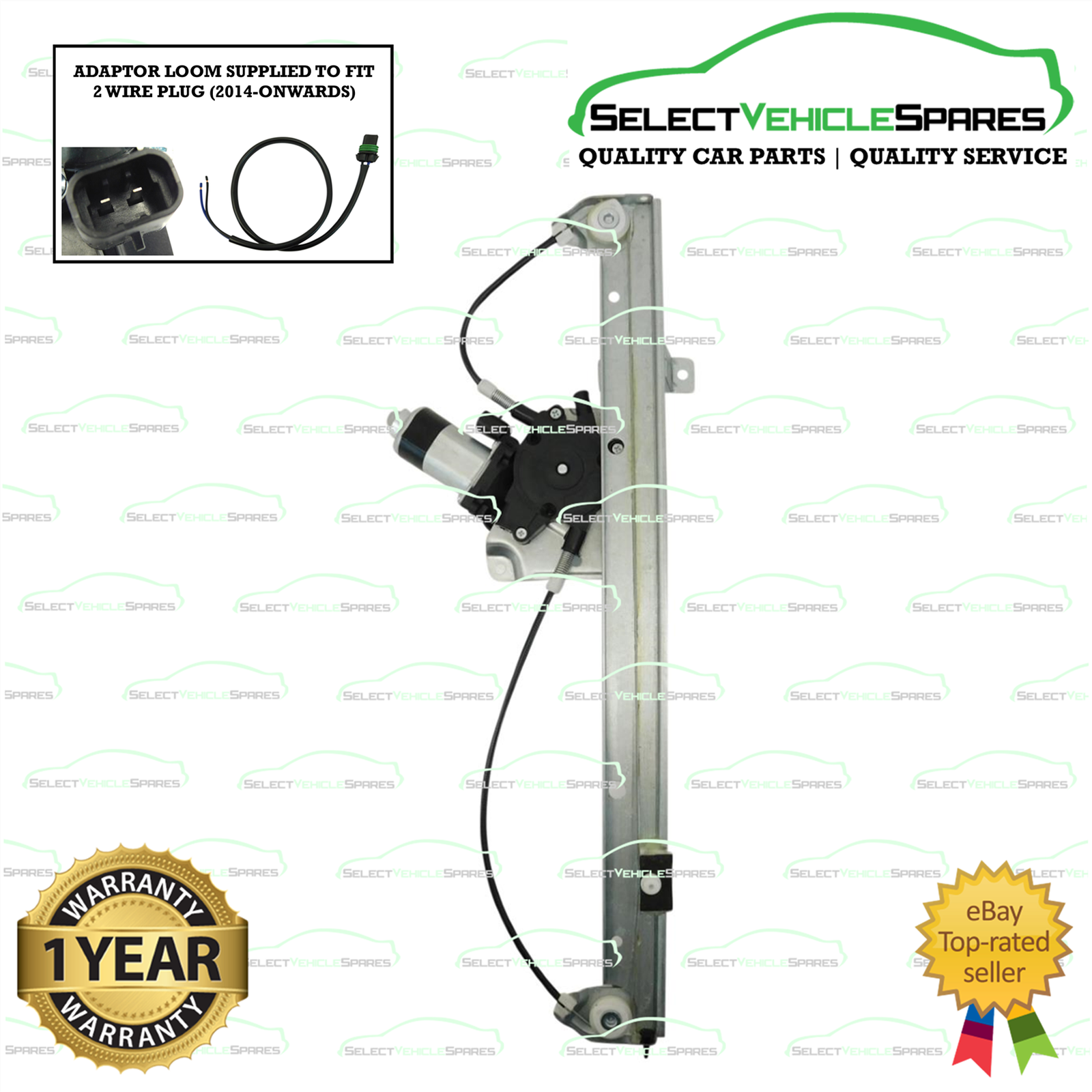 NEW CITROEN RELAY / PEUGEOT BOXER MK3 PASSENGER WINDOW REGULATOR & MOTOR 2014> - Image 3