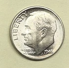 1946-S 10c SILVER Roosevelt Dime.  GEM BU.  FREE Shipping  (R003)