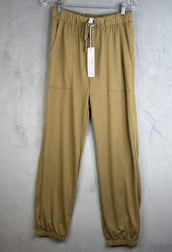 Dear Scarlett Jogger Pants Women’s Medium Green Elastic Waist Athleisure NWT