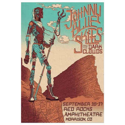 Johnny Blue Skies 2025 Poster   Red Rocks Amphitheatre, Sept 16 17