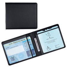 OFFCUP Disabled Badge and Timer Holder, PU Leather Disabled Badge Holder Wallet
