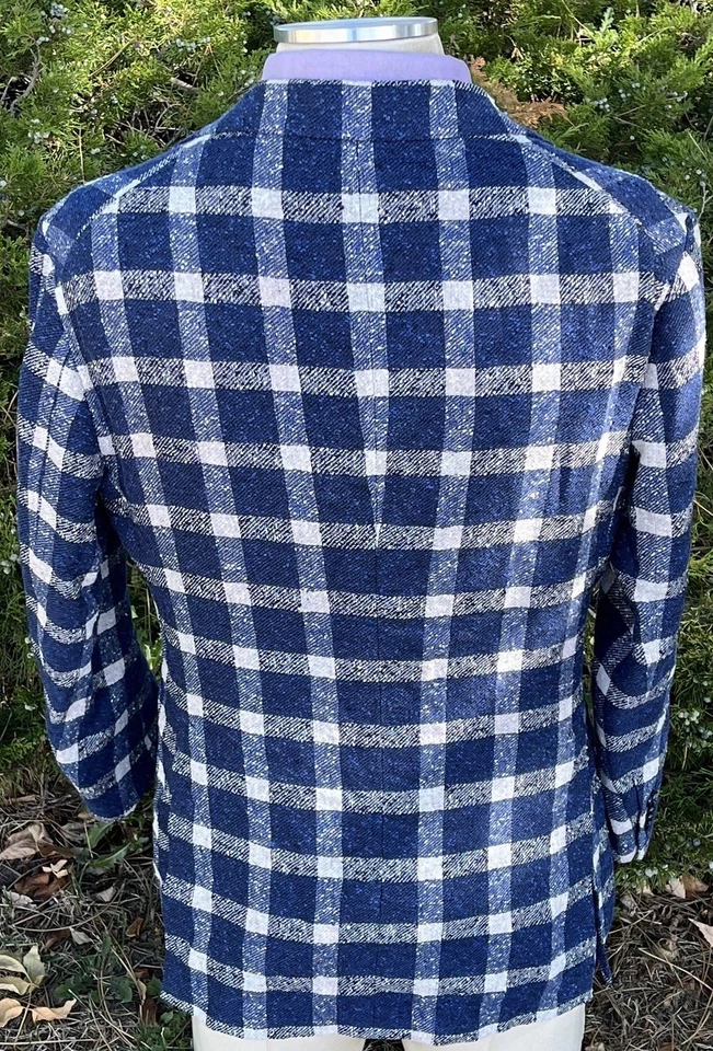 Blazer Abrigo Deportivo 42R Tagliatore Italia Para Hombres 2 Bttn Azul Audaz Azul Marino Italia 52R Foto 4 de 4