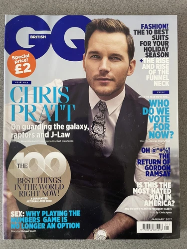 GQ British Magazine January 2017 (401) Chris Pratt Gordon Ramsey Zoey Deutch