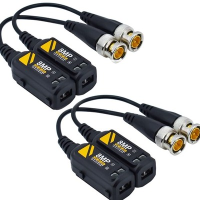 Passiver HD BNC Video Balun 8MP / 4K für CCTV Überwachungssysteme