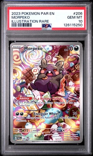 Morpeko PSA 10 2023 Pokemon Par En Paradox Rift #206