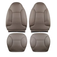 For 1992-1996 Ford Bronco Driver & Passenger Bottom & Top Leather Seat Cover