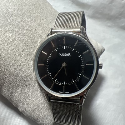 #ad #ad seiko pulsar watch ladies WatchVX50 X286 Silver mesh band WR30M $16.00