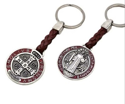 Schlüsselanhänger St. Benedikt Medaille - (gesegnet) - Schutzamulett