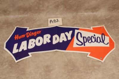 Humdinger Drive Inn A82 VINTAGE 1961 HUM-DINGER DRIVE-IN LABOR DAY SPECIAL PAPER SIGN | eBay