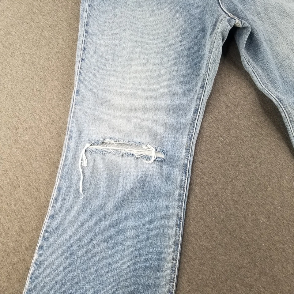 H & M Jean Women's Size 14 Blue Light Wash Wide Leg Stylish - Image 3 of 4