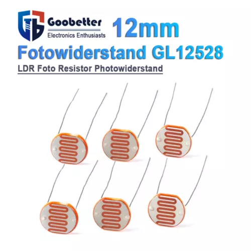 12MM Fotowiderstand GL12528 LDR Foto Resistor Photowiderstand