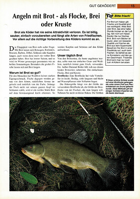 Fishing with Bread - as Flake, Porridge or Crust - Bait Info Card