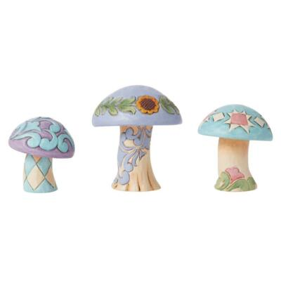 #ad Jim Shore Heartwood Creek Mushroom Figurines Set of 3 6014430 $28.72