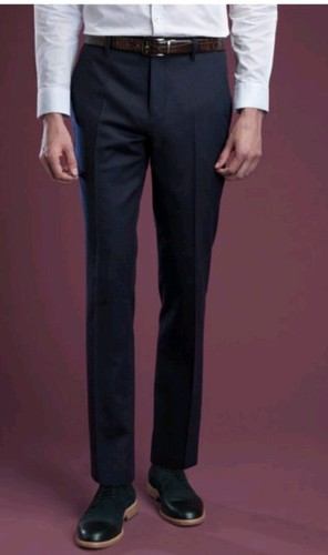 Ted Baker Primtro Wool Cashmere Silk Navy Trousers SIZE 36L RT $425 - Picture 3 of 4