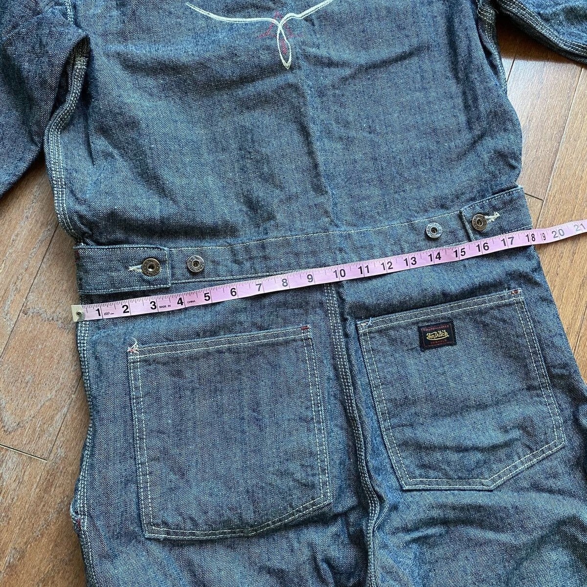 Von Dutch Vintage Denim Coverall Garage Suit Rare 90s VTG