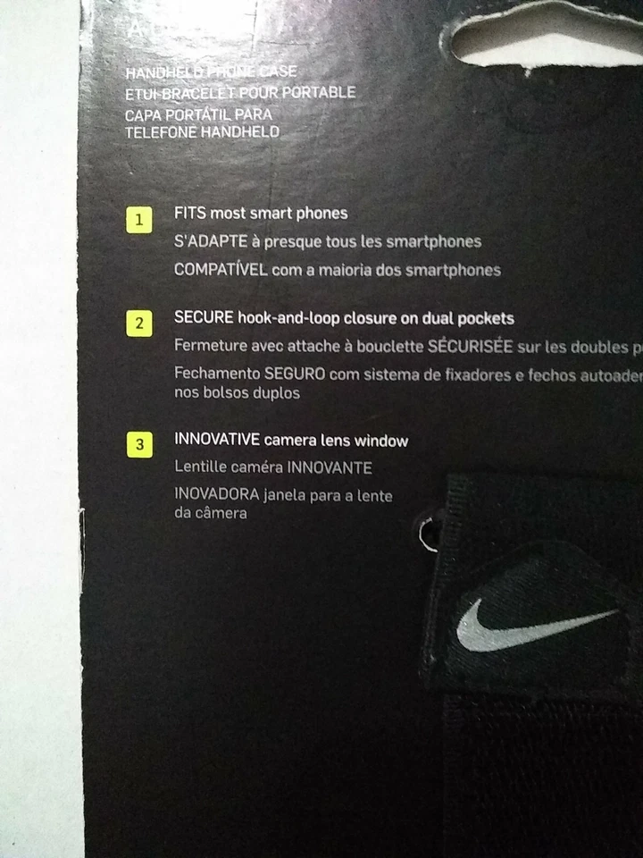 Funda de teléfono iPhone Nike negra portátil NRA59082OS para 6, 6S y 7 Foto 3 de 4