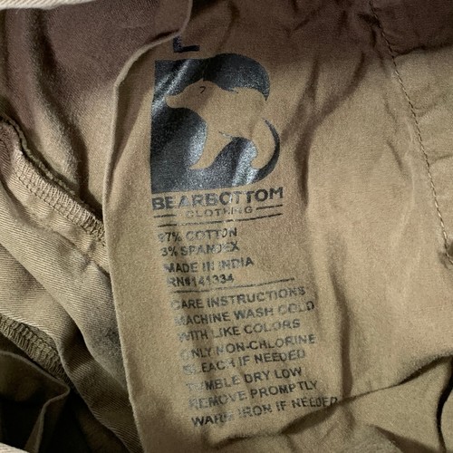 Bear Bottom Joggers Men Large Brown Pants Stretch 29’ Inseam Modern Performance - Picture 4 of 11
