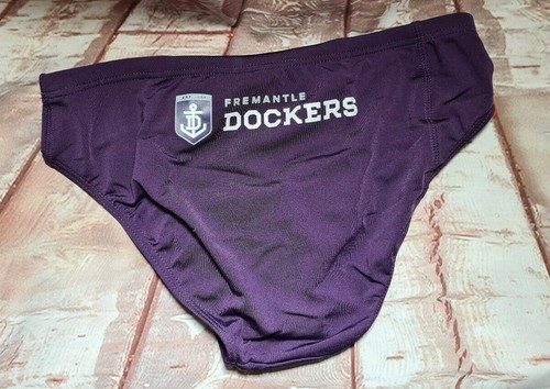 Nuevo con etiquetas cintura elástica púrpura talla 14 para hombre AFL Fremantle Racer - Imagen 2 de 2