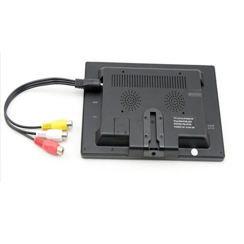9" LCD CCTV Monitor PC Screen AV/RCA/VGA/HDMI 1080P w/Speake+Adapter for DSLR - Picture 10 of 12