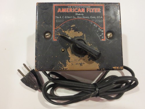American Flyer #2 75 Watt Train Transformer Tested Layout Ready Pliable Cord C - 第 1/3 張圖片