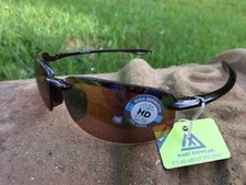 Maxx HD Sunglasses  5 gloss tortoise shell golf lens brown 57616 Rev19