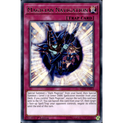 Magier Navigation LED6-DE011 Yu-Gi-Oh! Karte Rare 1. Auflage