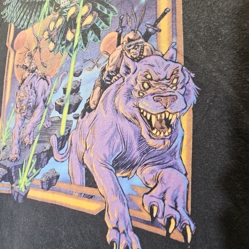 Y2K Mastodon Band Tshirt XXL Space Owl vs Lazer Cats Heavy Metal Bay Island Tag - Picture 18 of 24
