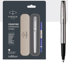 Parker Frontier Stainless Steel Ct Roller Ball Pen 9000020636 for  