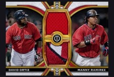 Topps Bunt Tribute 2023 David Ortiz Manny Ramirez Gold Dual Relic Digital Card