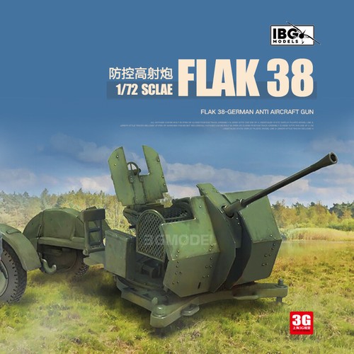 Ibg 1 72 Wwii German Flak 38 Anti Aircraft Gun 776 Assembled Military Models Ebay