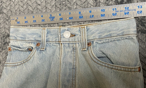 Vintage Levis Jeans Size 5 544 Button Fly Acid Stone Wash Mid Waist USA Made 90s - Picture 13 of 17