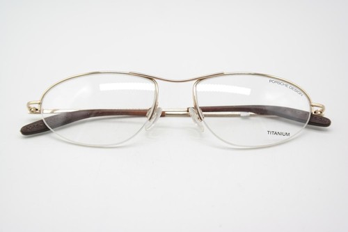 Brille Porsche Design P7006 TITANIUM Gold Halbrand Brillengestell eyeglasses Neu - Picture 6 of 6