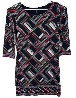 White House Black Market Dress Sheath Geo Women Size M