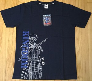 New-Japan-KINGDOM-t-shirt-L-anime-Shin-manga-Shonen-Jump-NWT-rare-navy-blue